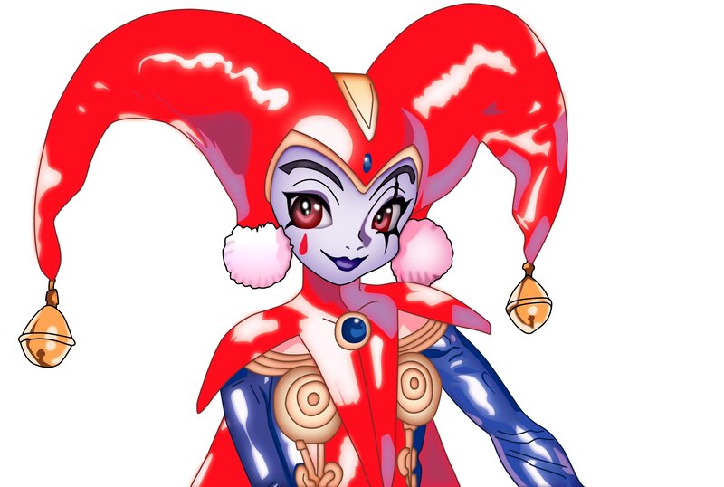 Jester Character — Red