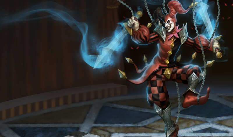 Jester warrior with chainswords