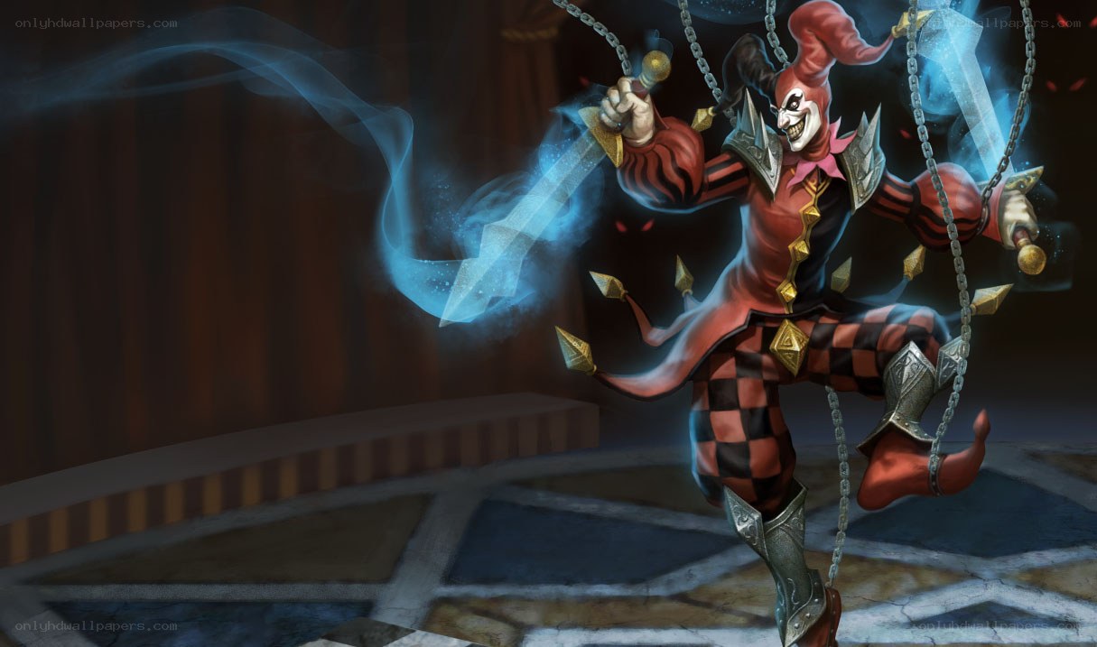 Jester warrior with chainswords