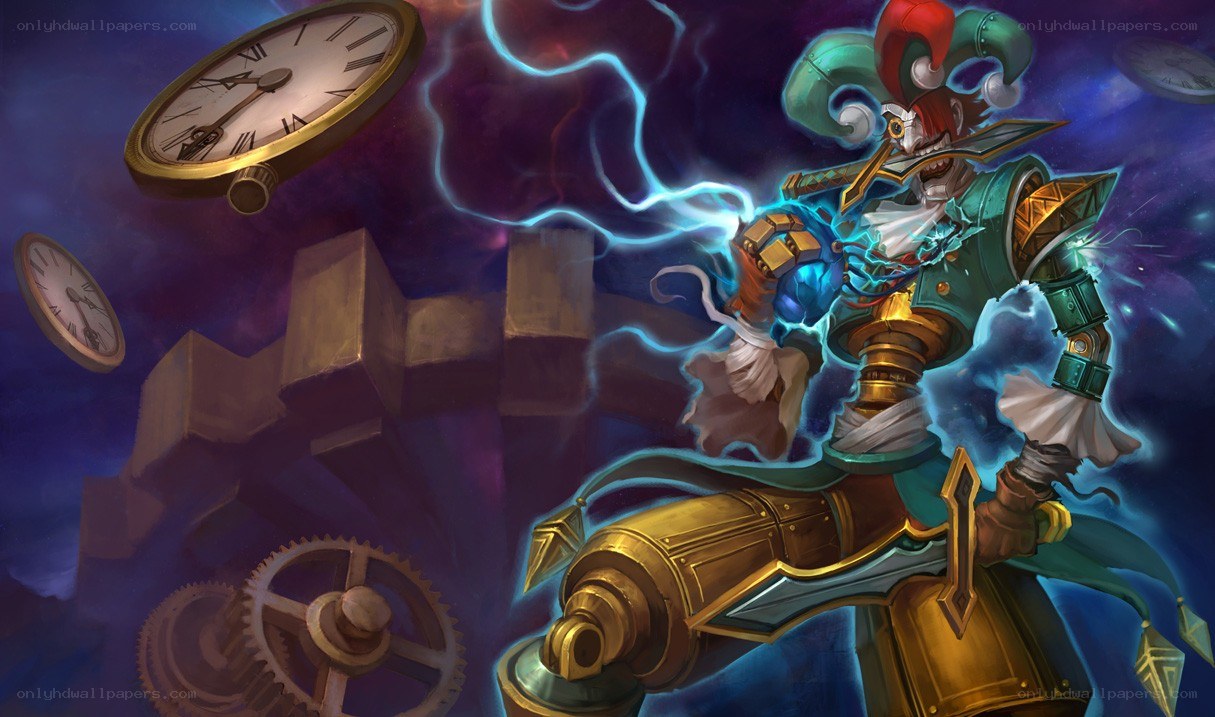jester warrior with lightning