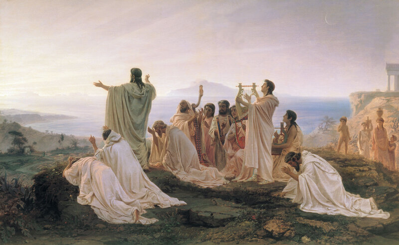 Jesus and Disciples on Hill