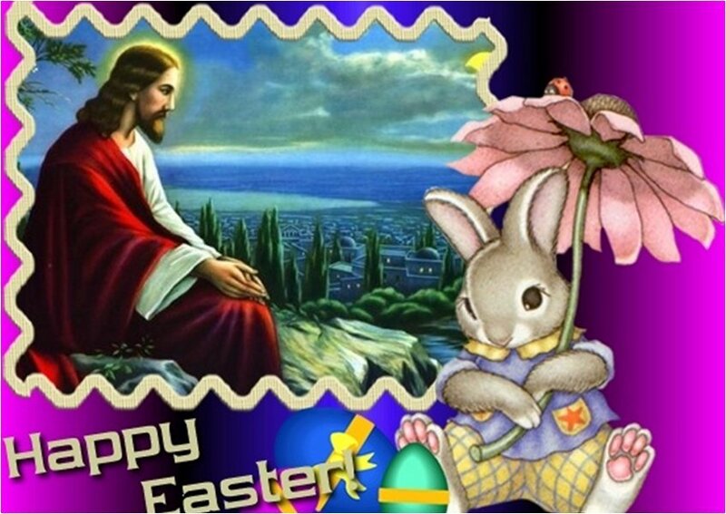Jesus and Easter Bunny
