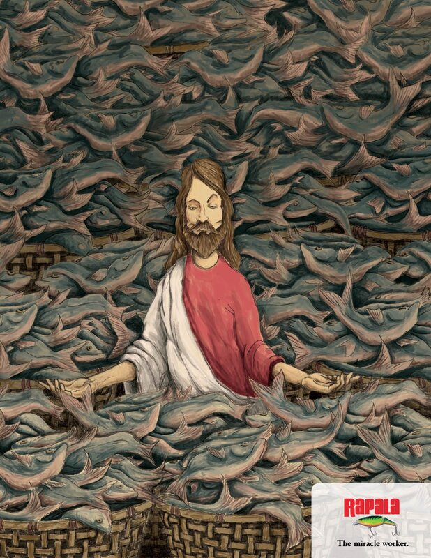 Jesus and fish miracle