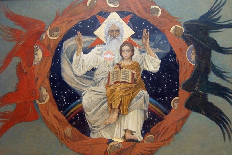 Jesus and God in Painting