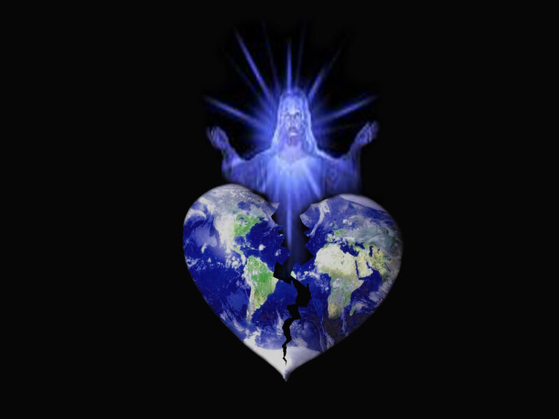 Jesus and the broken heart Earth