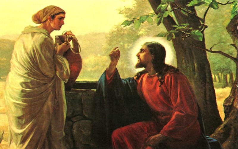 Jesus and the Samaritan woman