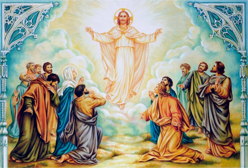 Jesus Ascending to Heaven — White
