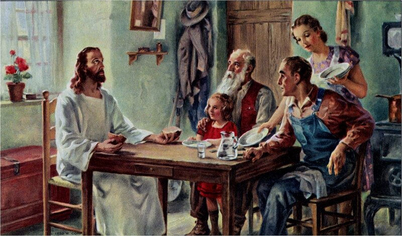 Jesus at a Family Dinner