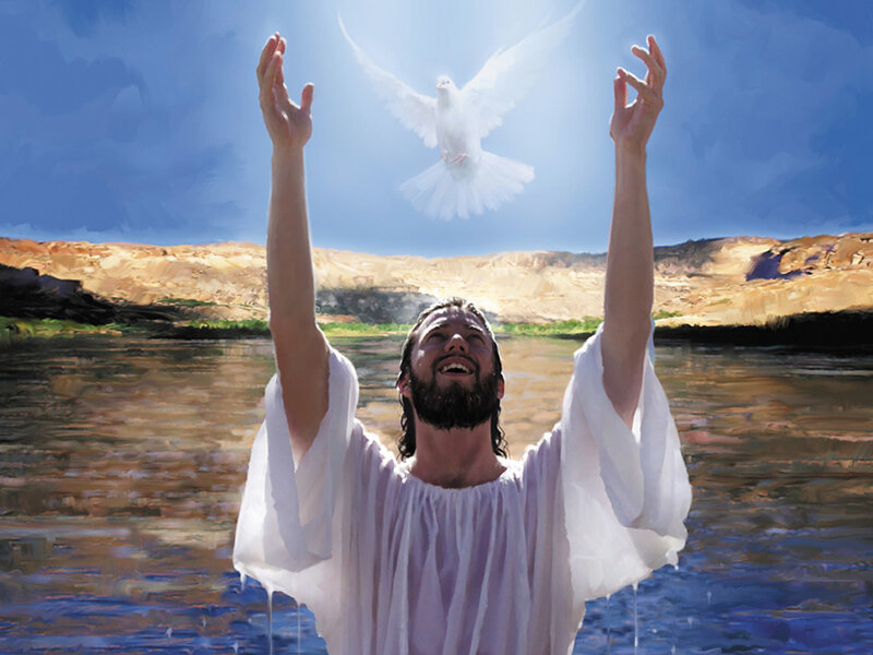 Jesus at the baptism