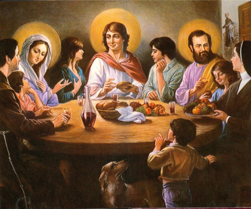 Jesus at the Last Supper — Brown