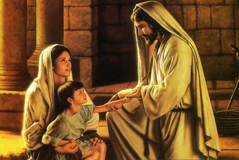 Jesus Blessing a Child