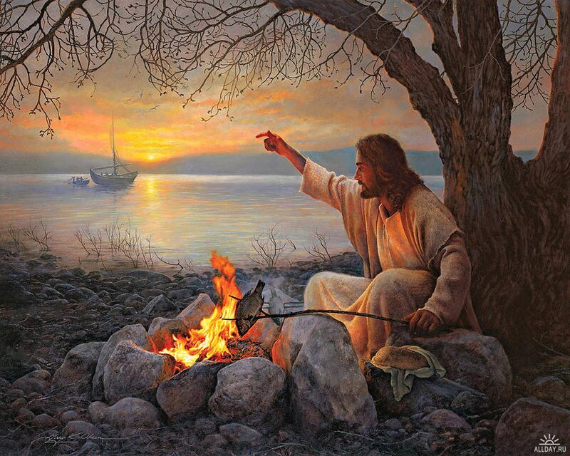Jesus by Campfire — Orange