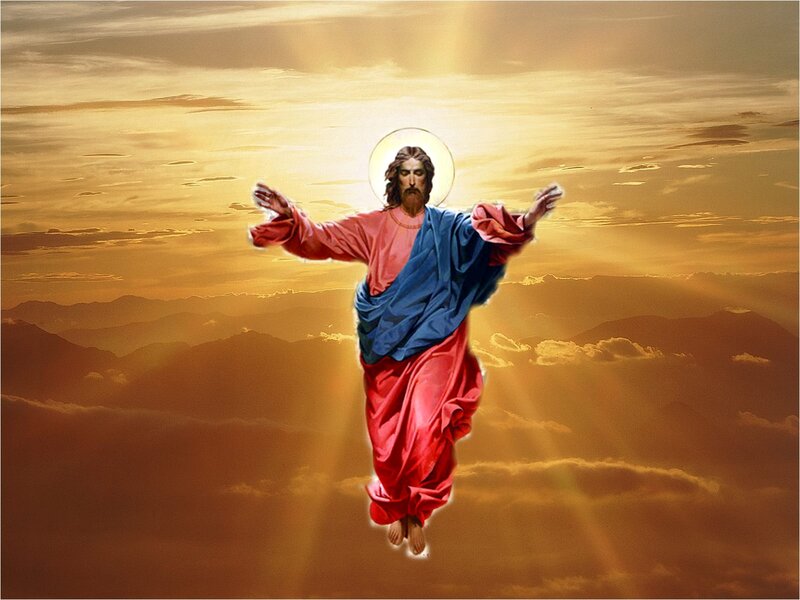 Jesus Christ Ascending — Gold