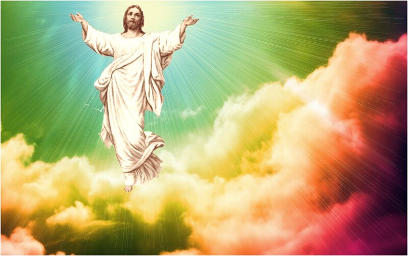 Jesus Christ Ascending — Green