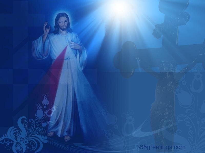 Jesus Christ Figure — Blue, Divine