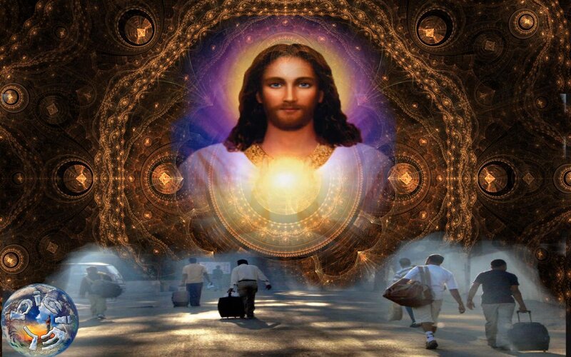 Jesus Christ Figure — Gold, Dramatic, Digital Art