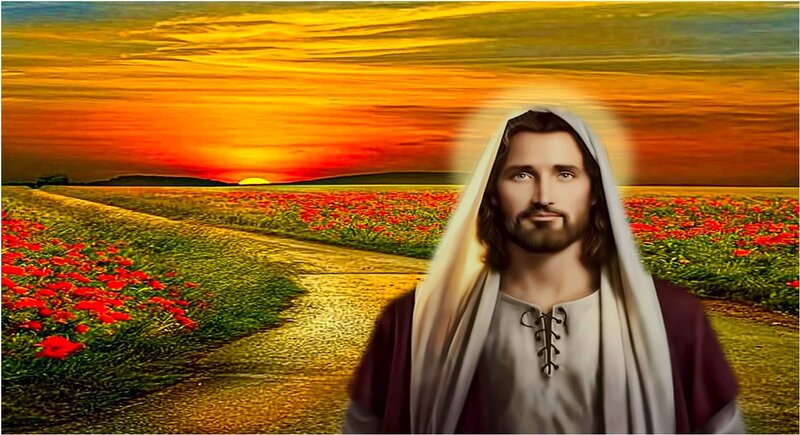 Jesus Christ Figure — Orange, Serene