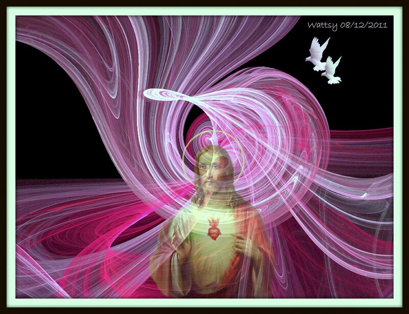 Jesus Christ Figure — Pink, Spiritual