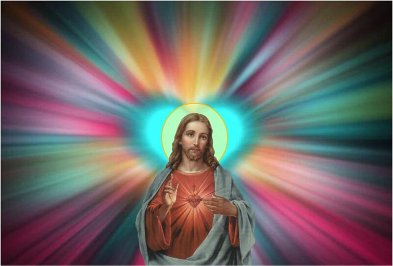 Jesus Christ Figure — Red, Divine, Illustration