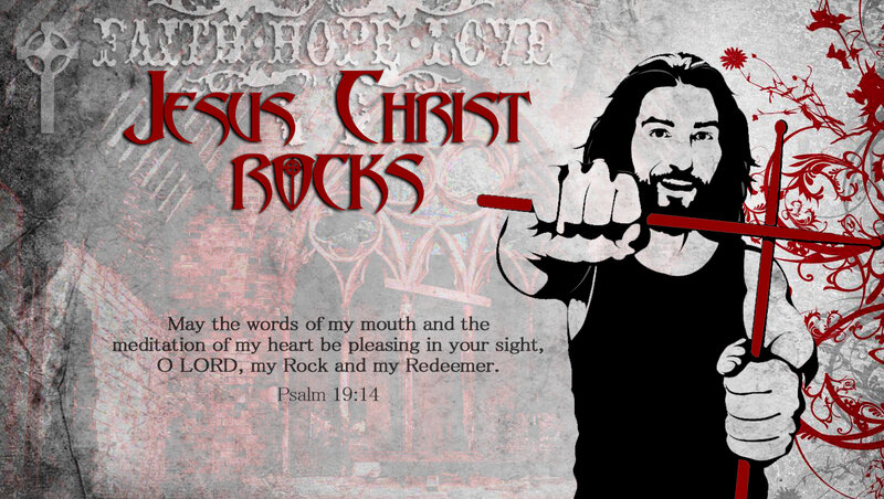 Jesus Christ Figure — Red, Dramatic, Digital Art