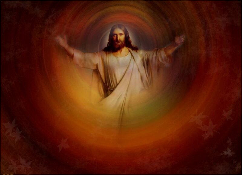 Jesus Christ Figure — Red, Dramatic, Painting