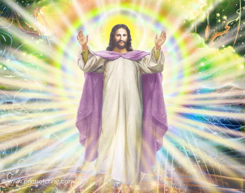 Jesus Christ Figure — White, Divine, Digital Art, Robes