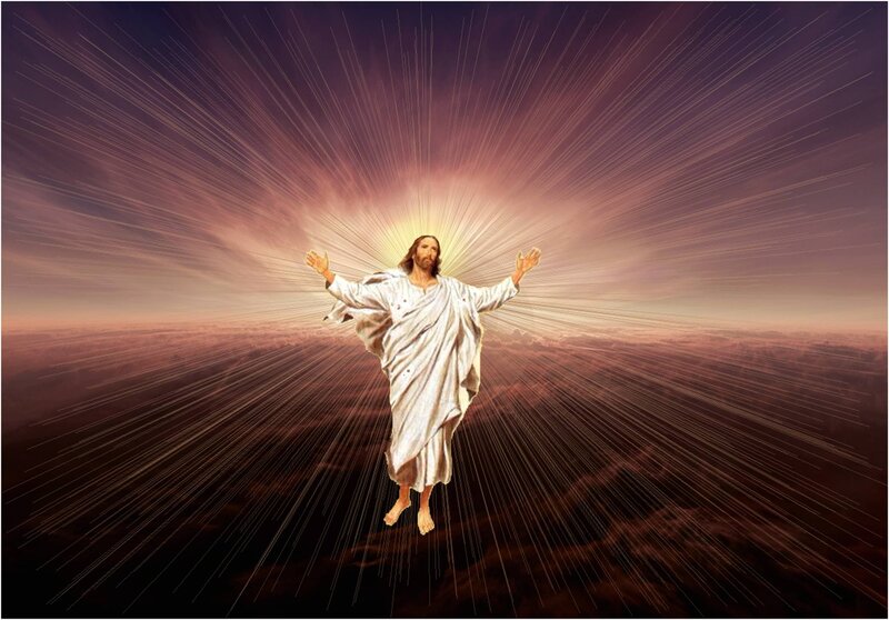 Jesus Christ Figure — White, Dramatic, Digital Art, Robes