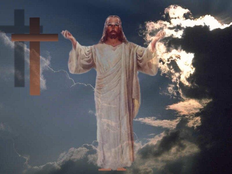 Jesus Christ Figure — White, Dramatic, Digital Art