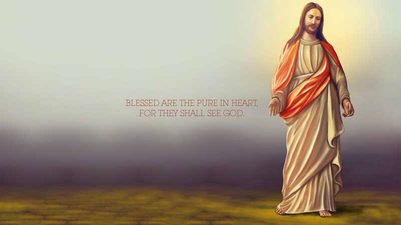 Jesus Christ Figure — White, Serene, Digital Art, Text