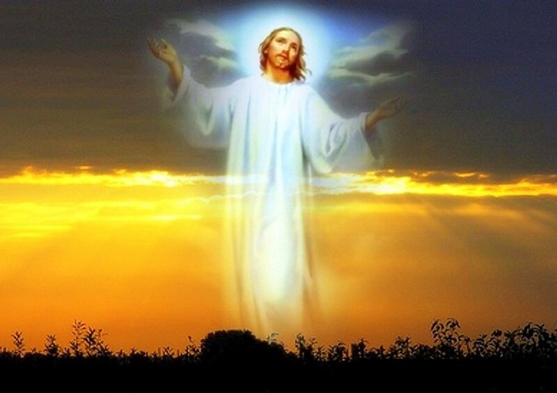 Jesus Christ Figure — Yellow, Dramatic