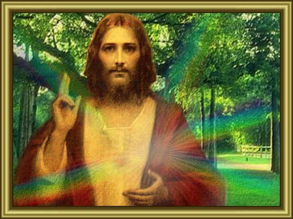 Jesus Christ in a garden