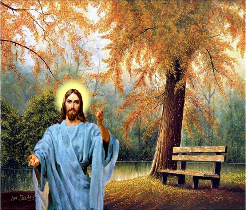 Jesus Christ in Park