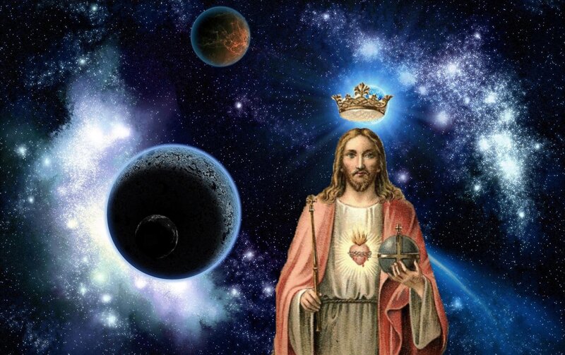 Jesus Christ in Space — Blue