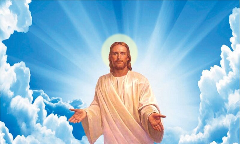 Jesus Christ in White Robe — Serene, Illustration
