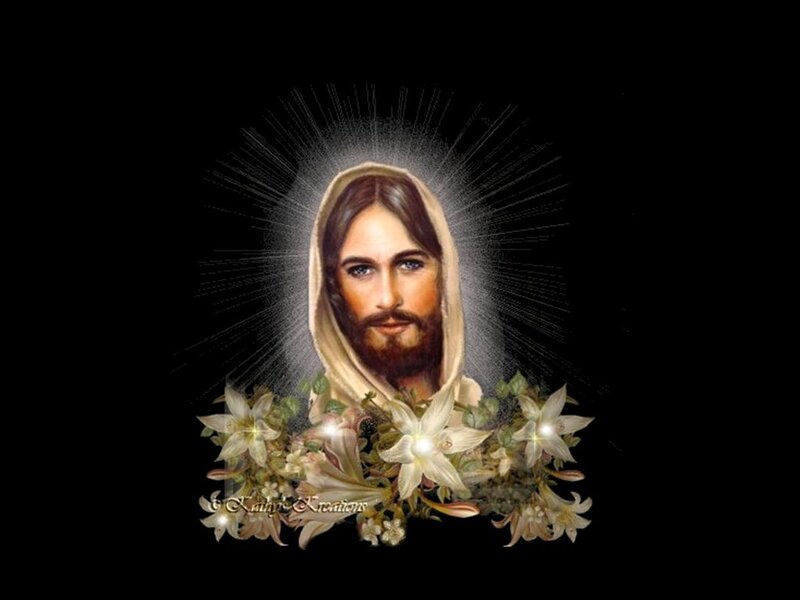 Jesus Christ Portrait — Black