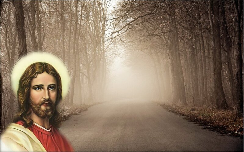 Jesus Christ Portrait — Brown, Serene