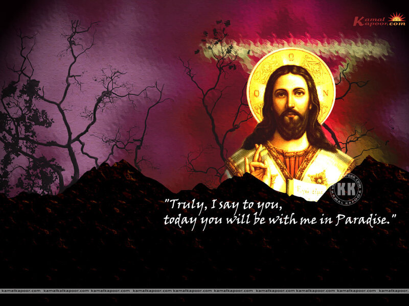 Jesus Christ Portrait — Purple, Dramatic