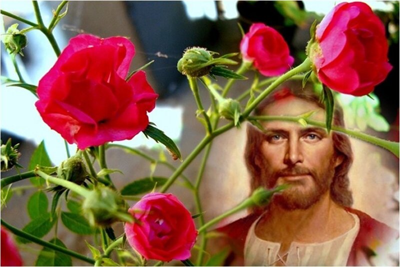 Jesus Christ Portrait — Red