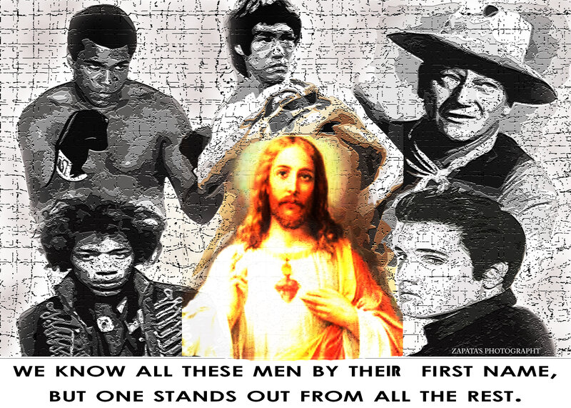 Jesus Christ Portrait — White, Dramatic