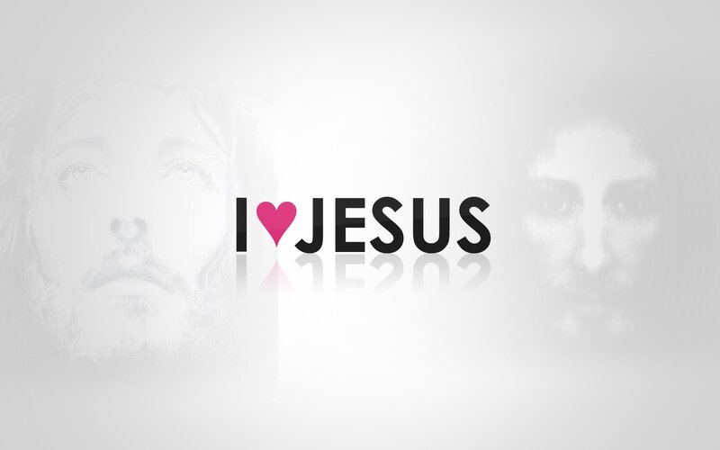 Jesus Christ Portrait — White, Serene