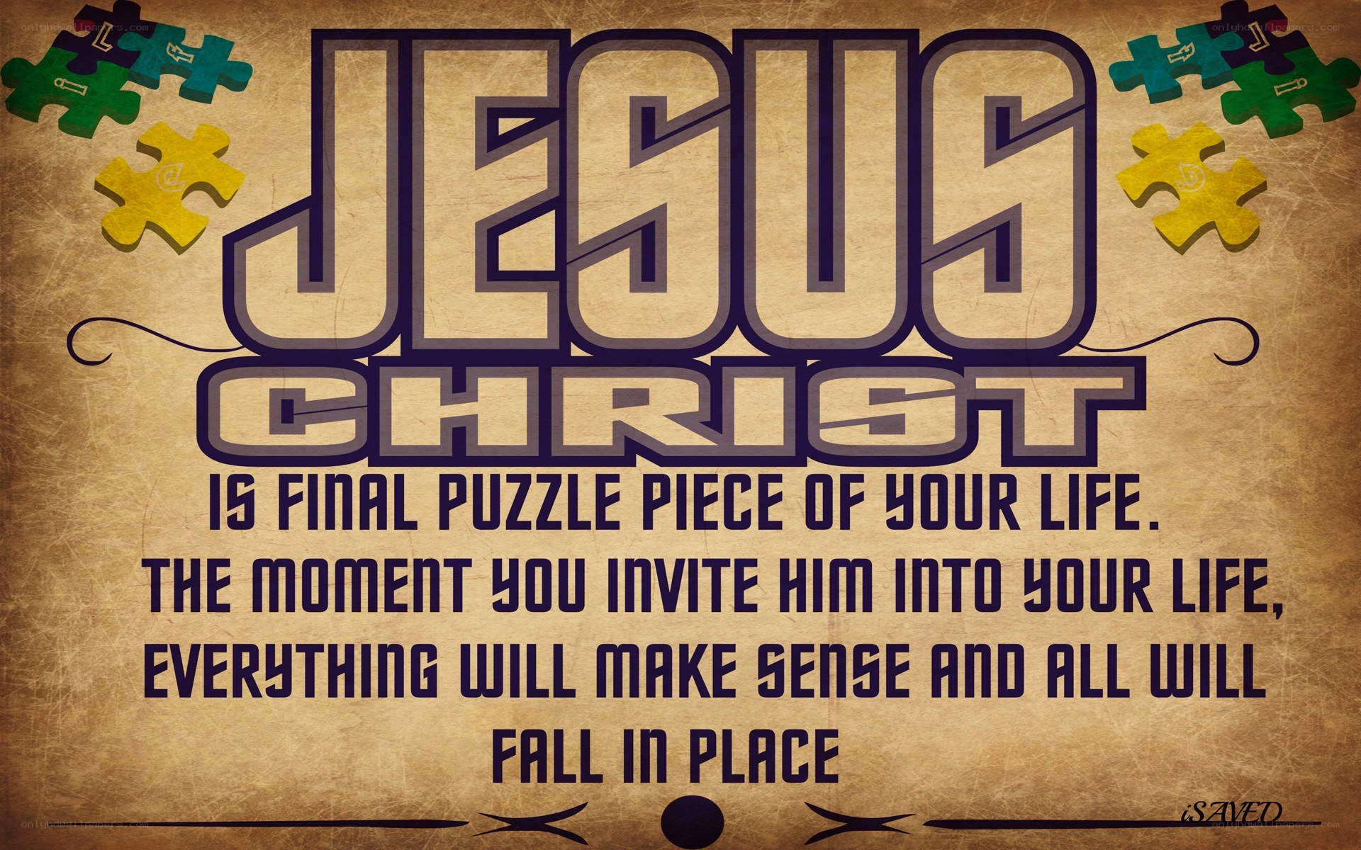 Jesus Christ puzzle piece