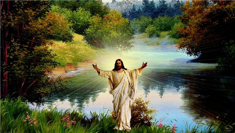 Jesus Christ Standing — Green