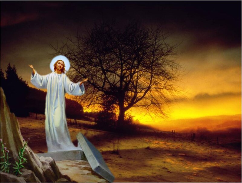Jesus Christ Standing — Yellow