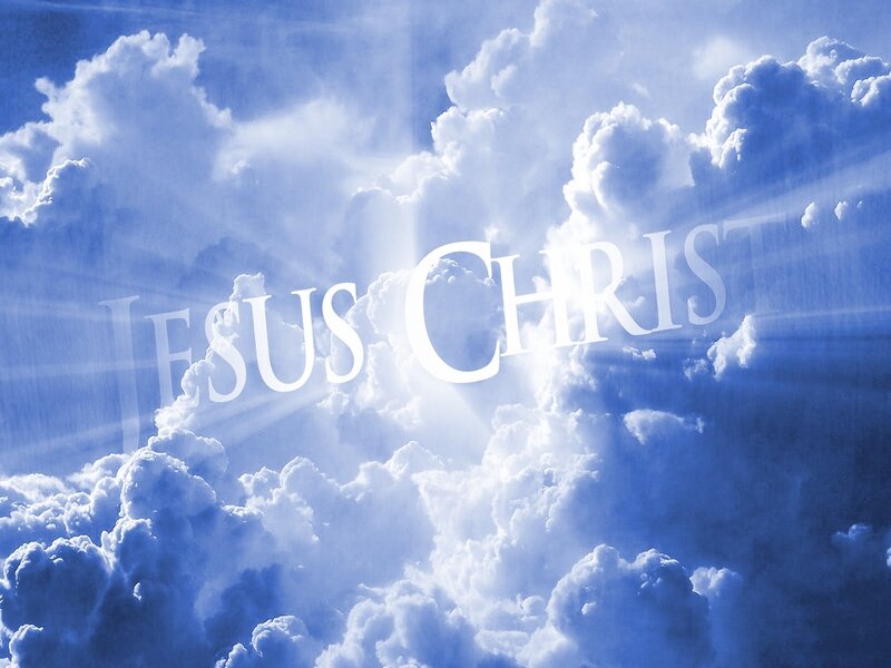 Jesus Christ Text — Blue