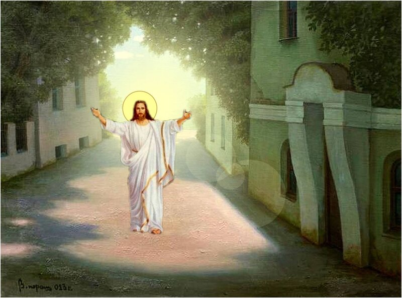 Jesus Christ Walking