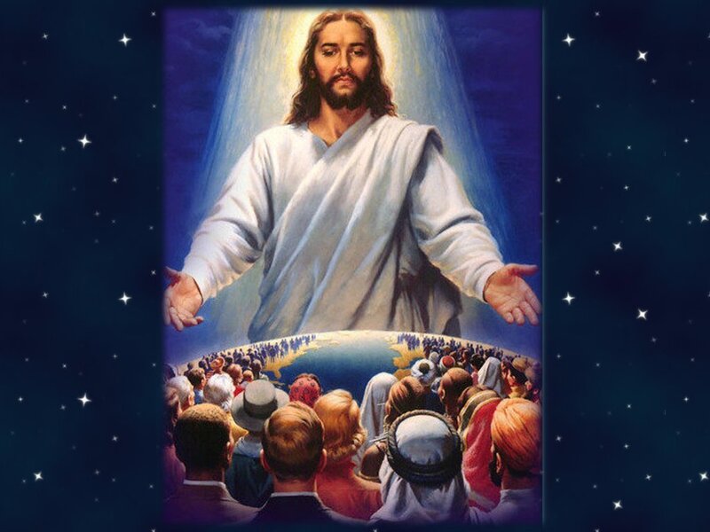 Jesus Christ with Crowd
