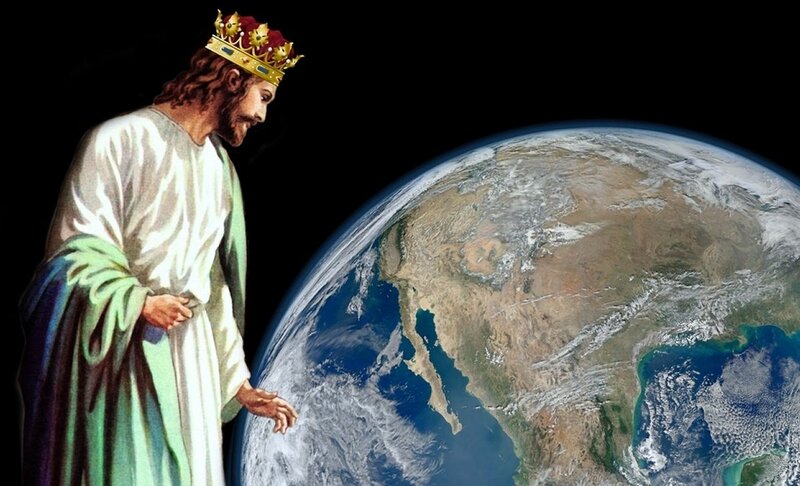 Jesus Christ with Crown — White, Dramatic, Illustration