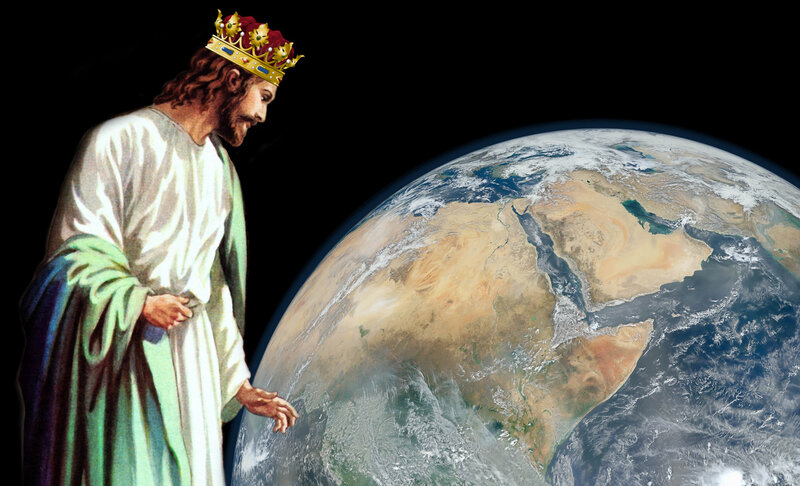 Jesus Christ with Crown — White, Dramatic