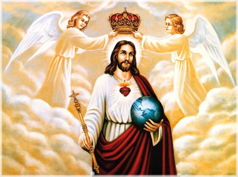 Jesus Christ with Crown — White