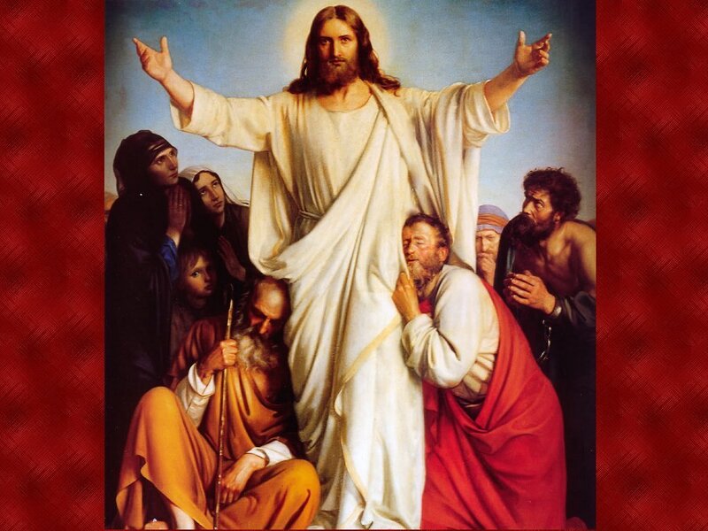 Jesus Christ with Disciples — White
